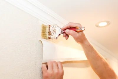 Pose de papier peint à Reyvroz — revêtements muraux et toiles de verre